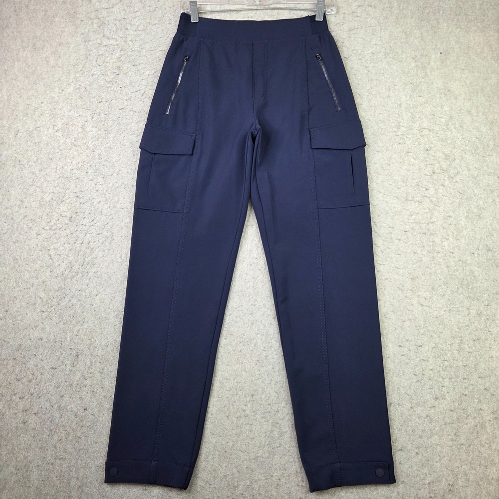 Athleta Endless High Rise Cargo Pant Blue Women Size 2 Gorpcore Skater Packable
